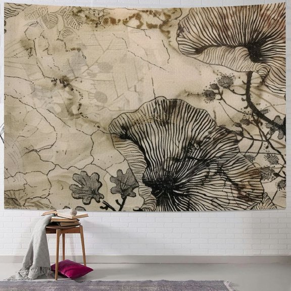 Autua Fine Foliage Lace Tapestry Wall Hanging Unique Style Home Wall Decor Art Living Room Bedroom Apartment Farmhouse Dorm 40x30inch