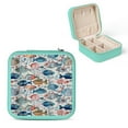 thumbnail image 1 of Autua Fish Ocean Maximalism Jewelry Storage Artifacts Jewelry Box for Necklace, Ring, Earring - Compact Size Travel Case Green, 1 of 5