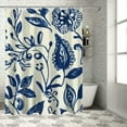 thumbnail image 1 of Autua Floral Pattern Bathroom Décor Set with 100% Polyester Shower Curtain 36"x72, 1 of 7