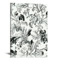 thumbnail image 1 of Autua Floral Pattern Black White Canvas Prints Wall Decor 3 Piece Set 12x16 in, 1 of 5