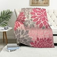 thumbnail image 1 of Autua Flower Pattern Warm Lightweight Blanket Soft Fleece Blankets Throw Blanket for Living Rooms Sofa Decor Cow Gifts All Seasons Long-Lasting Blanket for Bed 50x60in, 1 of 6