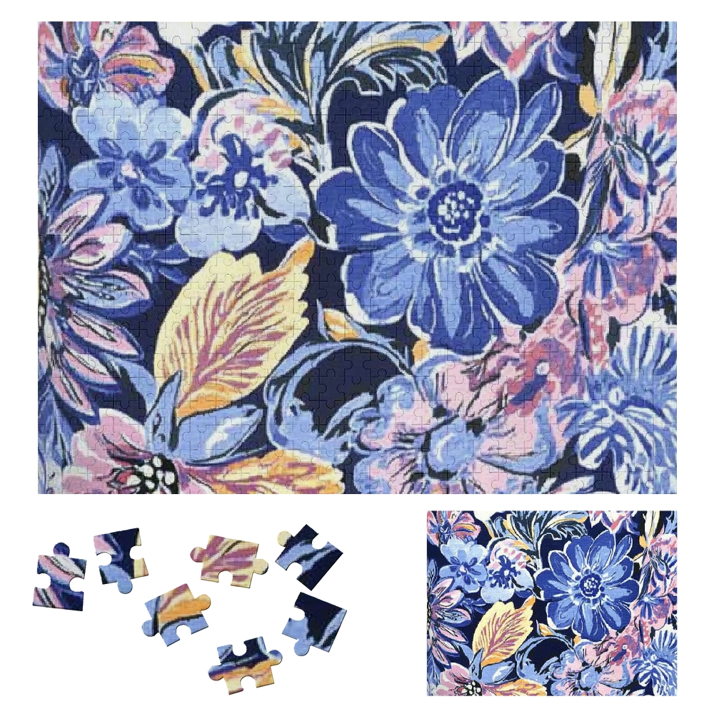 Autua Flower Pattern Wooden Jigsaw Puzzle for Adults - Challenging Gift ...