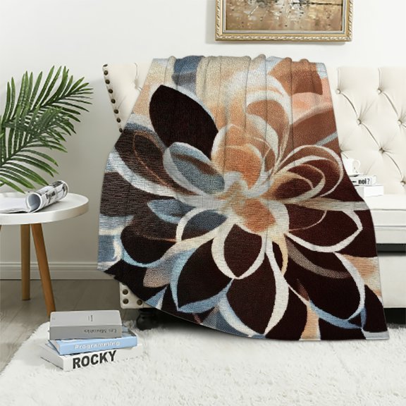 Autua Flower Petals Generative Long-Lasting Soft Plush Blanket 40x50in
