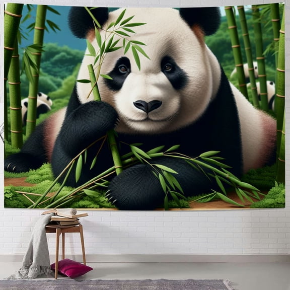 Autua Giant Panda Tapestry Wall Hanging Unique Style Graphic Tapestries for Home Decor 40x30inch