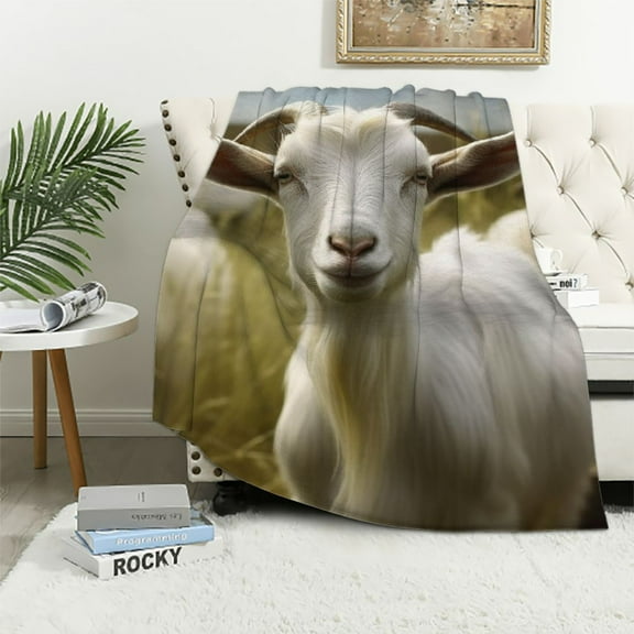 Autua Goats Theme Warm Lightweight Soft Fleece Blanket All Seasons Excellent Hand Feel Flannel Material Blanket 40x50in