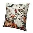 thumbnail image 1 of Autua Halloween pillowcase pumpkin ghost bat decoration throw pillow horror floral sofa cushion decoration sofa bedroom living room home décor 22x22in, 1 of 5
