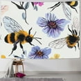 Autua Honey Bee Tapestry,Farm Rural Floral Wall Hanging Art Kids Boys