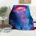 thumbnail image 1 of Autua Jellyfish Fantasy Art Warm Lightweight Blanket Soft Fleece Blankets All Seasons Decor Gift 40x50in, 1 of 6
