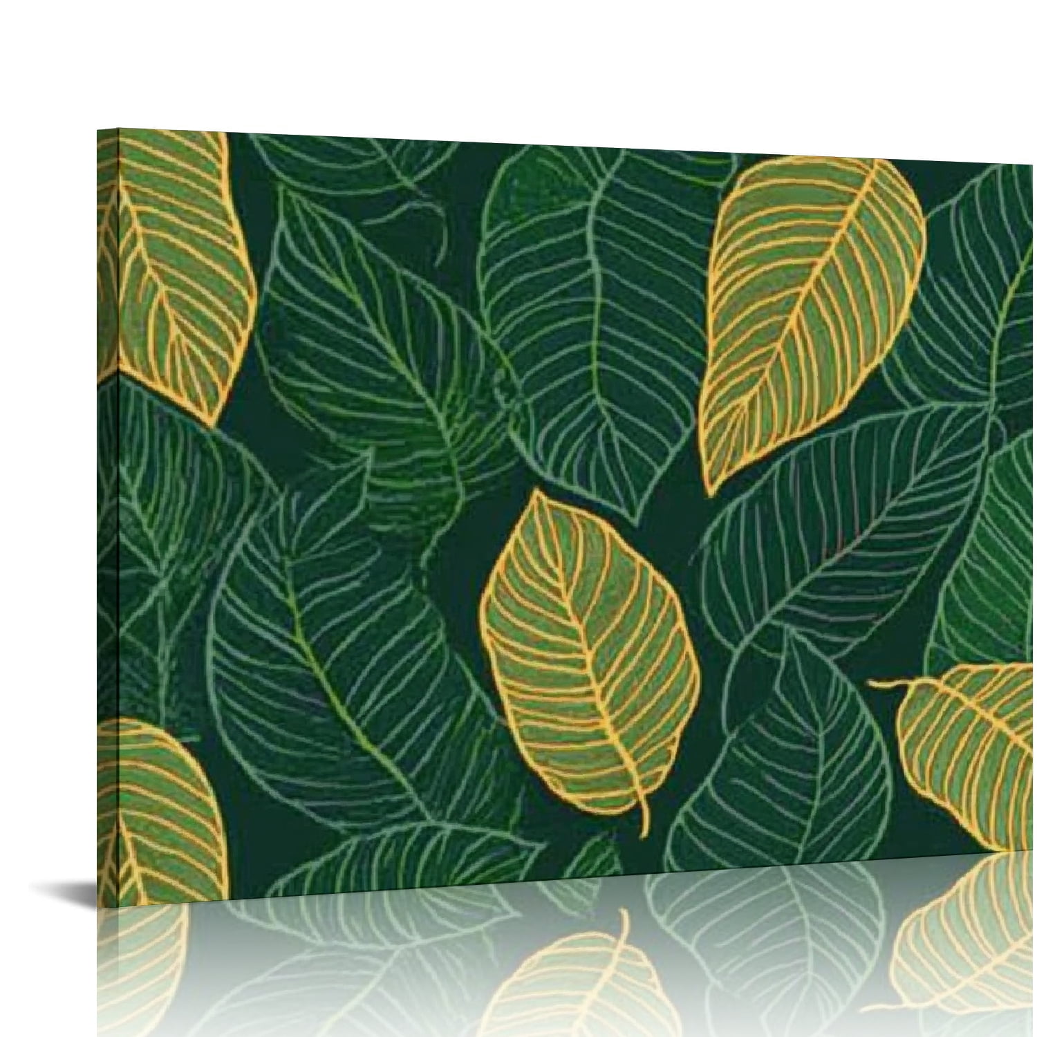 Autua Leaf Canvas Prints Wall Art for Living Room Bedroom Home Office ...
