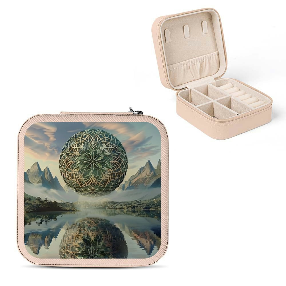 Autua Mountains Reflection Flexible Storage Jewelry Box for Necklace ...