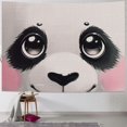 thumbnail image 1 of Autua Panda Face Tapestry Wall Hanging Unique Style Graphic Tapestries for Home Wall Decor Living Room Bedroom Dorm Farmhouse - 4 Sizes Available 40x30inch, 1 of 6