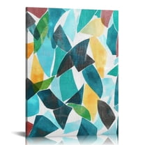 Autua Pattern Abstract Painting Canvas Prints Wall Art Decor 12x16 in