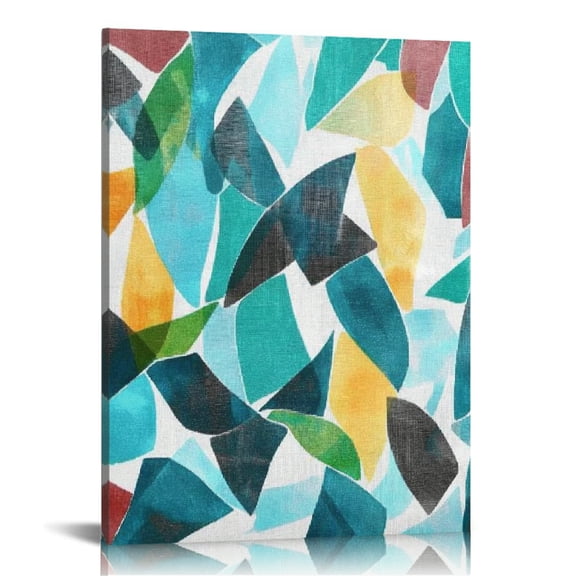 Autua Pattern Abstract Painting Canvas Prints Wall Art Decor 12x16 in