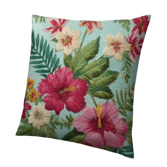 Autua Pillow Flowers Crafts Short Plush Home Furnishing 1PC 12x12in