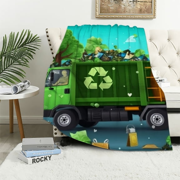 Autua Recycling Warm Lightweight Blanket Soft Fleece Blankets All Seasons Decor Gifts long-lasting Blanket 60x80in