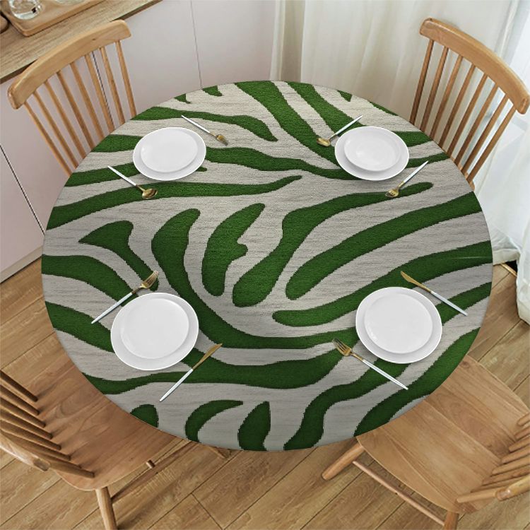 Autua Round Table Cover Stain Resistant & Washable for Indoor Outdoor