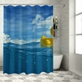 thumbnail image 1 of Autua Rubber Duck Bathroom Shower Curtain Set with Hooks, Premium Polyester Fabric Waterproof Bathroom Décor Set, Vibrant HD Print, Easy Installation, Machine Washable 36"x72, 1 of 7