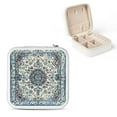 thumbnail image 1 of Autua Rug Cross Stitch Qajar Jewelry Storage Box for Necklaces Rings White, 1 of 5