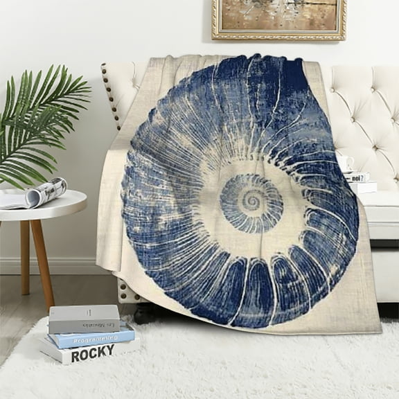 Autua Shell Fibonacci Silk Screen Blanket for Bed, Long-Lasting Blanket for All Seasons 40x50in