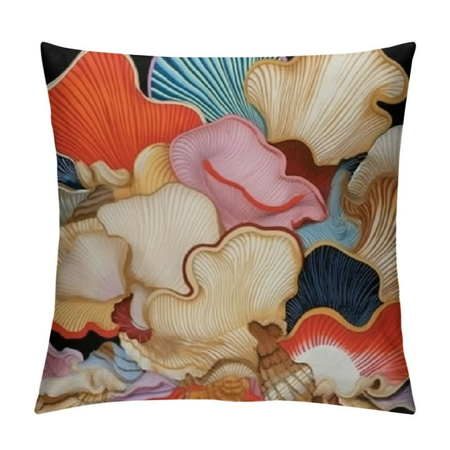 Autua Shells Graphic Decorative Pillow Cover for Home Couch Living Room
