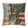 thumbnail image 1 of Autua Skull Statue Punk Graphic Decorative Square Pillow Cover for Home Couch Living Room Bed Sofa - 1PC 12x12in, 1 of 5