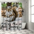 thumbnail image 1 of Autua Squirrel Shower Curtain Set Chic Modern Bathroom Decor with Hooks, Premium Polyester Fabric, Waterproof, Vibrant HD Print, Easy Installation, Machine Washable 36"x72, 1 of 7