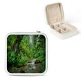 thumbnail image 1 of Autua Stream Forest Rocks Jewelry Box for Necklace, Ring, Earring - Compact Size Travel Case with Multiple Storage Spaces White, 1 of 5