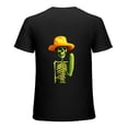 thumbnail image 1 of Autua Sublime T Shirt for Men Short Sleeve Skull Cactus Pattern T-Shirt Black, 1 of 3
