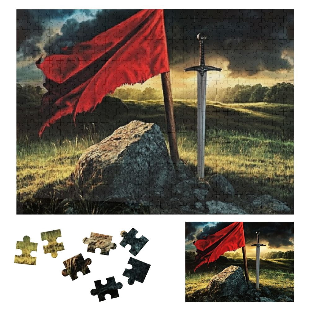 Autua Sword Flag Rock Challenging Difficult Wood Puzzle for Adults ...