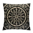 thumbnail image 1 of Autua Symbols Gothic Style Graphic Decorative Cushion Cover for Home Couch Living Room Bed Sofa, Zipper Closure, Durable Material, 1PC 24x24in, 1 of 5