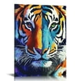 thumbnail image 1 of Autua Tigers Colorful Fauvism Print On Canvas Wall Decor 24x36 16x20 in, 1 of 5
