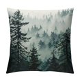 Autua Trees Fog Graphic Decorative Cushion Pillow Cover for Home Couch