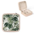 thumbnail image 1 of Autua Tropical Plant Jewelry Storage Artifacts Jewelry Box for Women - Compact Travel Size Organizer for Necklace, Ring, Earring Pink, 1 of 5