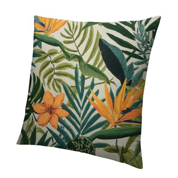 Autua Tropical Print Jungle High-Quality Pillowcase 1PC 24x24in