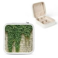 thumbnail image 1 of Autua Vines Plants Compact Travel Jewelry Box Organizer with Necklace Hooks and Zipper Storage for Rings and Earrings White, 1 of 5
