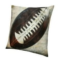 thumbnail image 1 of Autua Vintage American Football Pillow Case Ball Game Lovers Cotton Linen Rugby Pattern Pillowcase Pillowcase Decorate Home Sofa Bed 24x24in, 1 of 5