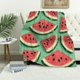 thumbnail image 1 of Autua Watermelon Slices Blanket Gifts, Long-Lasting Blanket for All Seasons, Soft Flannel Fabric, Multiple Sizes, High Quality Material 40x50in, 1 of 6