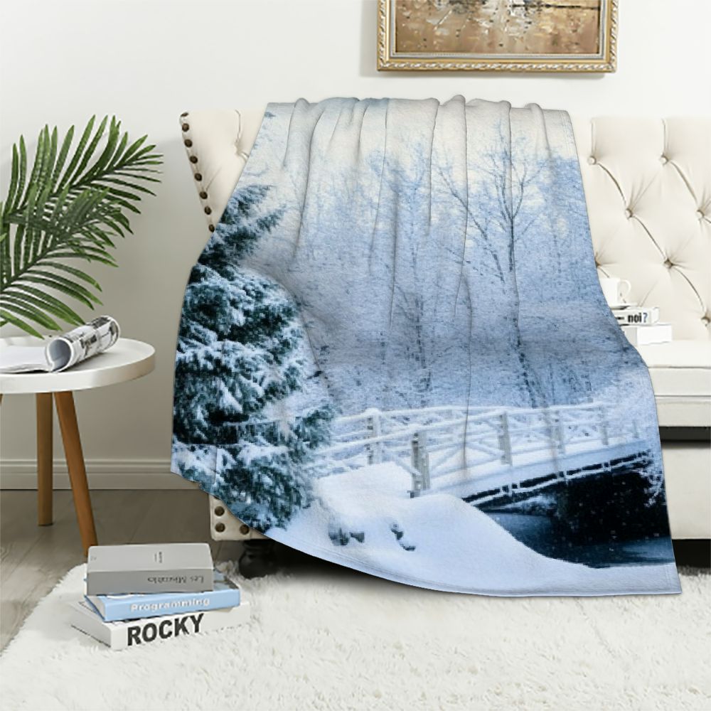 Autua Winter Warm Lightweight Blanket Soft Fleece Blankets Throw