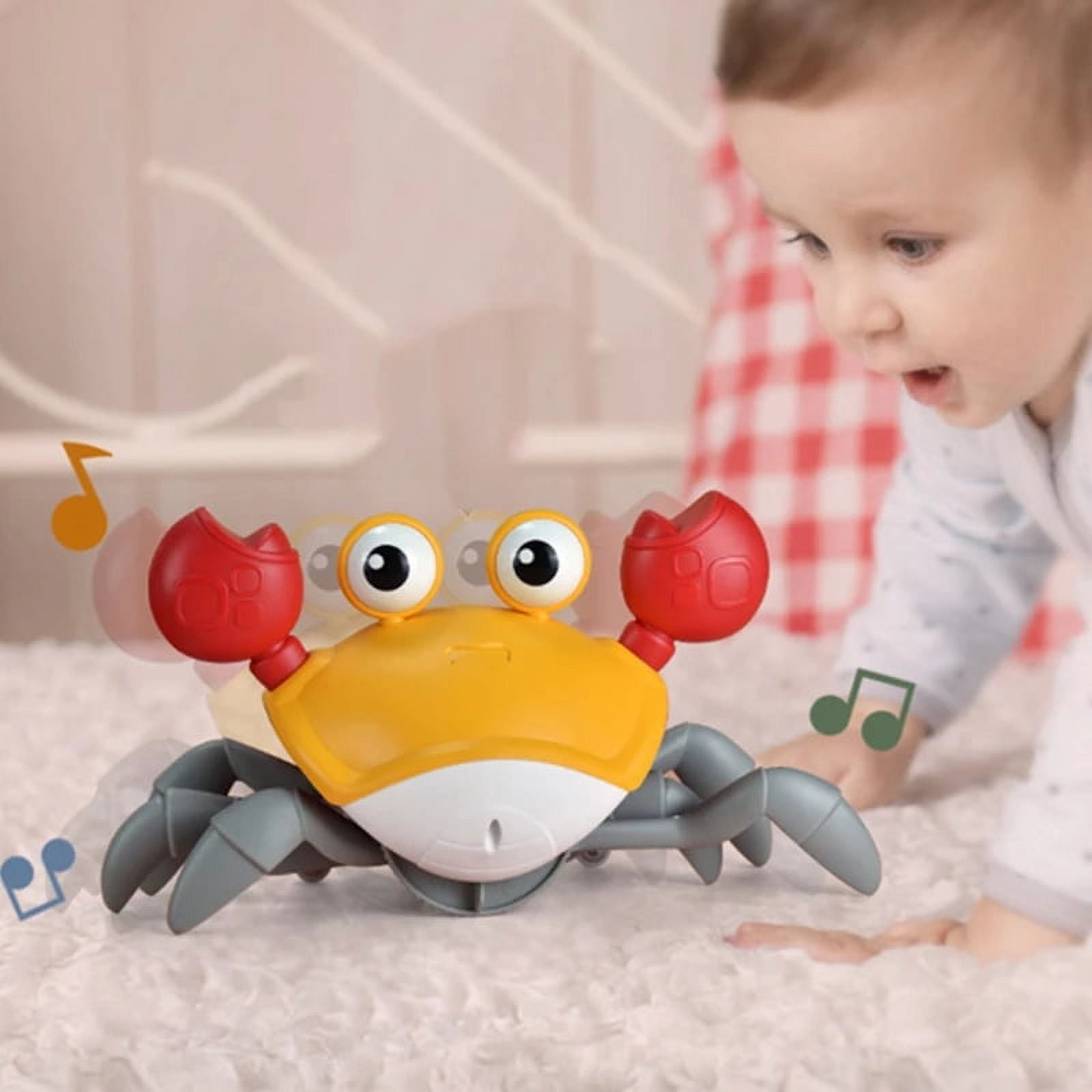 Interactive Crab Toy for Babies Creative Crawling Crab Escape Electronic  Toys Animal Pet Runaway Musical Toys Gifts Dropshipping