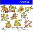 thumbnail image 1 of Autumn(1) Embroidery Designs - All Popular Formats Included - Loaded on USB Stick, 1 of 10