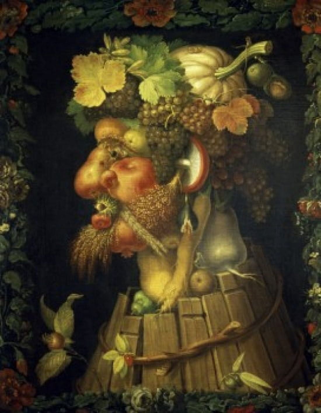 Autumn 1573 Giuseppe Arcimboldi (1527-1593Italian) Oil on Canvas Musee du Louvre Paris France Canvas Art - Giuseppe Arcimboldi (24 x 36)