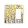Autumn 2 Gang Wall Plate 1 Blank 1 Rocker Switch Plate Decorative