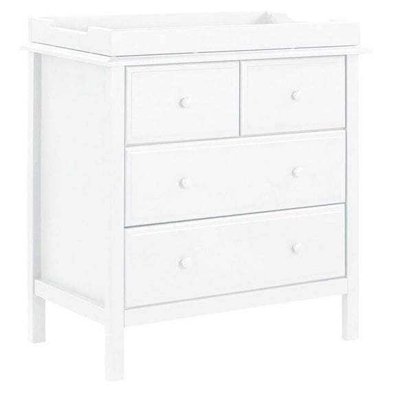 Autumn 4-Drawer Dresser in White