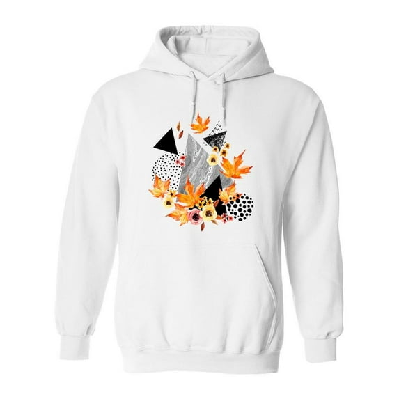 Autumn Abstract Design Hoodie Men -Image by Shutterstock, Male XX-Large