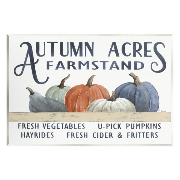 Autumn Acres Farmstand Fall Signage Holiday Graphic Art Unframed Art Print Wall Art