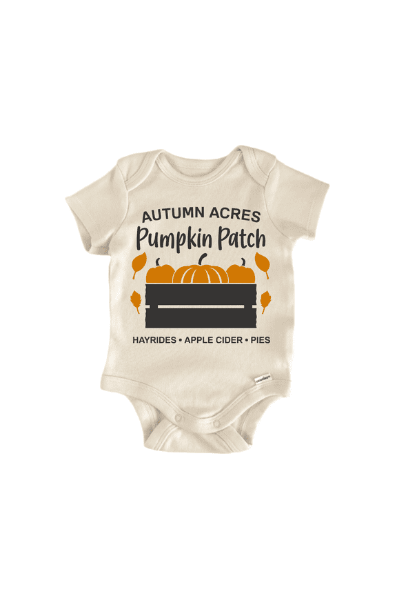 Autumn Acres Pumpkin Newborn Baby Bodysuit