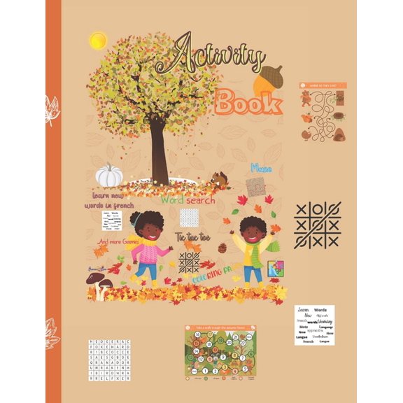 Autumn Activity Book: Kid games and puzzles