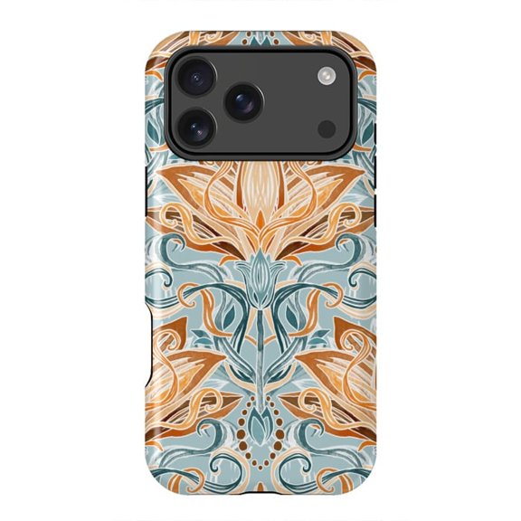 Autumn Afternoon Art Nouveau Vintage Fall Pattern for iPhone 17 16 15 14 13 12 11 Pro Max