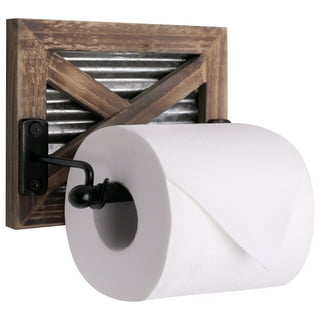 Modern Farmhouse Black Toilet Paper Holder DIARA, Bathroom