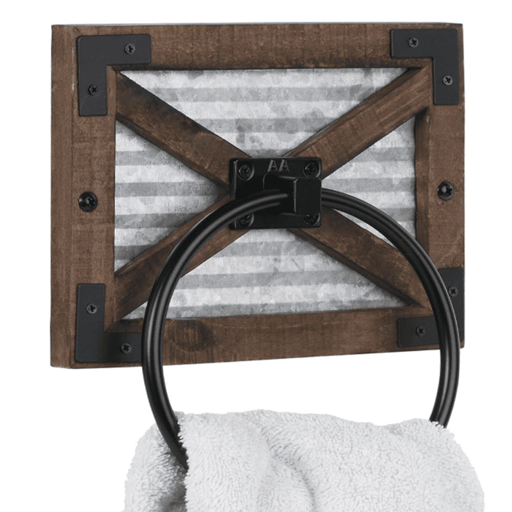 Autumn Alley Farmhouse Hand Towel Ring for Bathroom with Bracket - Bath ...